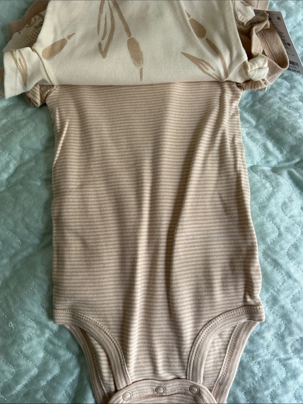 Carter's Beige Goose Graphic One-Piece Bodysuits - Neutral 5-Pack